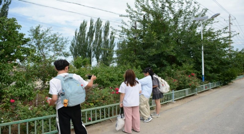 塔里木大學(xué)信息工程學(xué)院助力英買力村鄉(xiāng)村振興，拍攝宣傳點亮發(fā)展新途